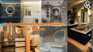Modern Wash Basin Cabinets Designs | Wash Basin Counter Designs | Bathroom Wall Mirrors, Sink