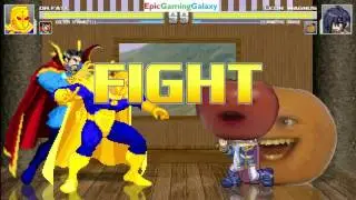 The Annoying Orange & Leon Magnus VS Doctor Fate & Doctor Strange In A MUGEN Match / Battle / Fight