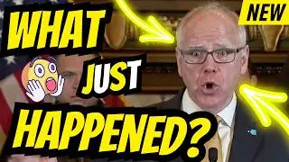 OMG! Tim Walz GLITCHES OUT During Today's Speech!