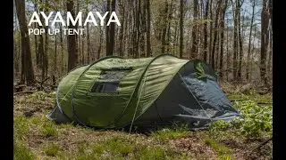 Ayamaya Pop Up Tent 6 Person | Easy Pop Up Tents for Camping with Vestibule- Double Layer Waterproof