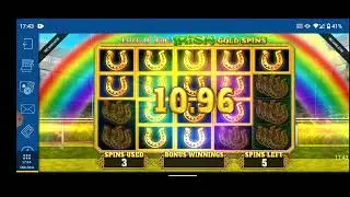 LUCK O THE IRISH GOLD SPINS 8 FREE ONES.