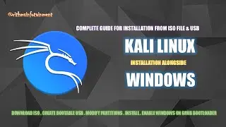 Kali Linux installation guide Alongside Windows(Dualboot) + Enabling Windows on GRUB boot menu