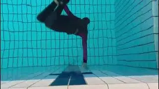 Monofin turn at 75m - Freediving (DYN)