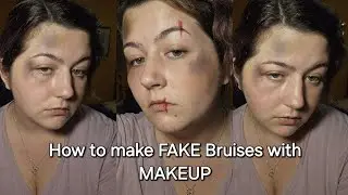 How to make FAKE Bruises with makeup 👀 #makeup #foryou #trending #viral #shorts #tutorial #fyp
