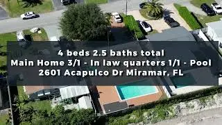 Real Estate Video Tour | Miami, FL | Professional Video & Photography Services  - 2601 Acapulco Dr.