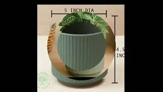 Ceramic Indoor/Outdoor Plant Pot - Modern Planter for Home and Office, Durable Ceramic, Stylish