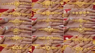 Simple gold choker necklace design with weight || light weight gold necklace design with weight ||