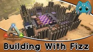 ARK: Scorched Earth Building w/ Fizz :: How To Build a Chess Board (No Mods)!!