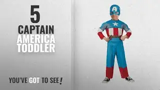 Top 10 Captain America Toddler [2018]: Rubie's Costume Baby Boy's Marvel Classics Avengers Muscle