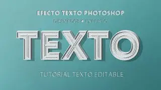 Efecto de Texto 3D Editable en Photoshop cs6