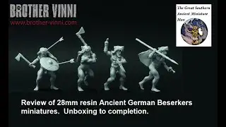 Ancient German/ Viking Beserkers.  28mm miniatures by Brother Vinni
