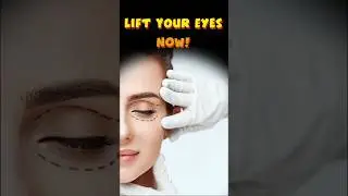 This Will Lift Your Eyes & Brows INSTANTLY!5 Face Yoga Moves You MUST Try!#rebornfacemethod #shorts
