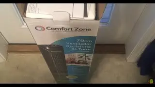 Comfort zone oscillating fan unboxing