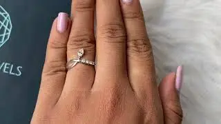 Pear Diamond  Dainty Ring | Antique Shape  Diamond  Ring @ourosjewels