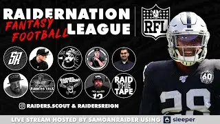 RaiderNation Fantasy Football League 2021 LIVE DRAFT
