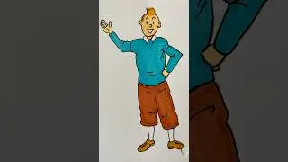 Tintin #tintin #theadventuresoftintin #comic #snowy #art #drawing #colouring #sketch
