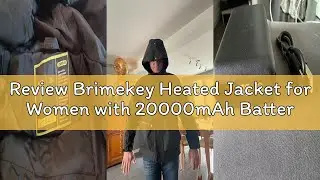 Review Brimekey Heated Jacket for Women with 20000mAh Battery Pack Fleece Lining Womens Heated Coat