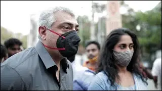 Ajith Trends After Taking Away Unmasked Fan's Phone At Polling Booth | TN Assembly Election 2021