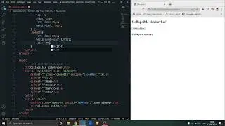 collapsible sidenavbar | collapsed sidebar CSS