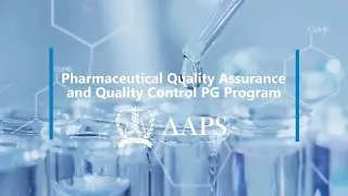 Pharmaceutical Quality Assurance and Quality Control (AAPS College)