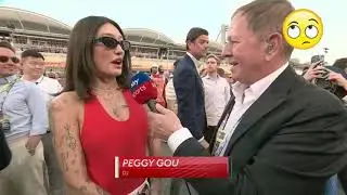 Peggy Gou - Grid Walk with Martin Brundle - Bahrain Grand Prix 2025 #f12025
