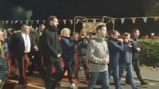 The relics of St Kilian arrive to Mullagh