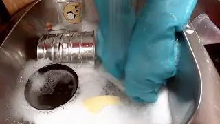 Washing Dishes With Sounds of Rubber Gloves! 1/8/2022