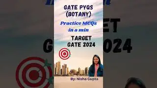 GATE Questions in a min 🥇 || part 2 #GATE #Botany #Crackgate #ytshorts #shorts #Biotechnology #CSIR