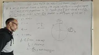 A coil of area A and N turns is rotating with angular velocity w in a uniform magnetic field B about