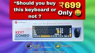 Portronics Key7 Combo😎 Keyboard Unboxing 😱⚠️