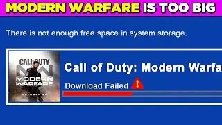 Modern Warfare is TOO BIG..
