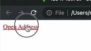 HTML Web Dev - How To Create an Address Link That Opens In Google Maps