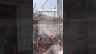 Local Train Caught Fire Near Ulhasnagar Railway Station 🔥