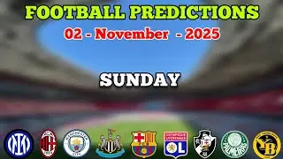 FOOTBALL PREDICTIONS TODAY 02 NOVEMBER | PREMIER LEAGUE | BUNDESLIGA | LA LIGA | BETTING TIPS