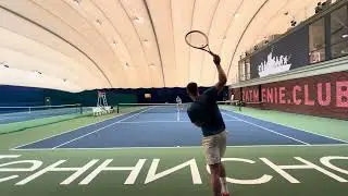 First set with mr. N (playing with vintage Wilson Blade 98s for the 1st time since 2021)