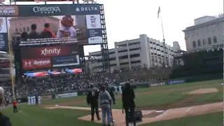 National Anthem at Comerica Park 4/22/2012