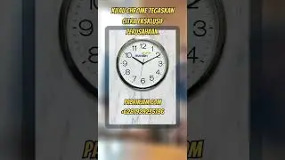 Souvenir Jam Dinding Bank Mandiri Full Chrome - Vendor Terpercaya