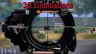 PUBG Mobile - 36 Eliminations - Groza + AWM - Sudden #gaming #gameplay #pubgmobile #1vs4 #awm #groza