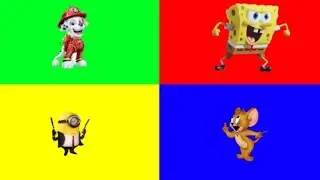 Paw patrol vs Sponge Bob vs Minion vs. Tom and Jerry vs  Coffin Dance Music  vs Tiles hop Edm Rush