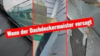 Wenn der Dachdeckermeister Fachbetrieb versagt.... Style Dach kommt helfen. Pfusch am Schieferdach 