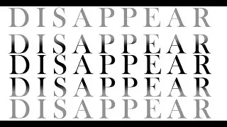 Text disappear using HTML & CSS