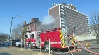 Firefighter injured after fire at Sellers Mansion on Arlington Avenue in West Baltimore
