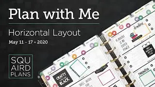 Plan with Me :: Planner Babe :: Squaird Plans Horizontal Layout :: Classic Happy Planner :: 2020