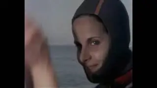 Trapped Underwater Scuba Woman in Net