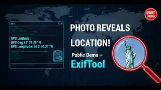 EXPOSED: Photo Metadata Reveals Location &mdash; See It Instantly (Public Demo) | ExifTool OSINT