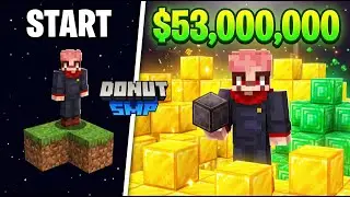 From 2 Dirt Blocks in the Void to Buying a 50M Netherite Block | DonutSMP