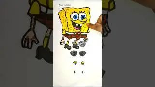 Which one are real eyes 👀 of SpongeBob #shorts #art #drawing #creativeart #trending