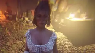 Drunken Arthur greet greet antagonize Karen. Red Dead Redemption 2