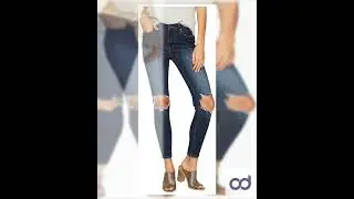 Free People Womens Busted Denim Destroyed Skinny Jeans Blue 28