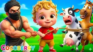 Old MacDonald Had a Farm Story | Thief Stole Every Animal! 🐎🐄🚜😱 CocoBerry Kids Cartoon